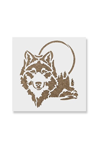 Maxrom Sablon Perete vopsire, tencuiala 0.7mm Cap de Lup model MXSP7404, 1000...