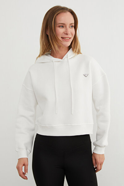 Fulla Moda 3 Thread Triangle Metal Emblem Hooded Sweatshirt