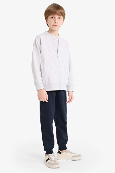 DeFacto K8852 Lacivert Erkek Çocuk Beli Lastikli Okul Jogger Eşofman Altı