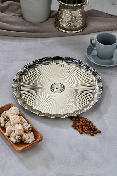 Cooker 25 cm Round Tray – Presentation Tray with Glossy Surface