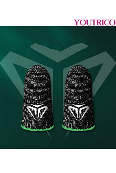 Youtrico قفازات أصابع للألعاب الإلكترونية المحمولة مصنوعة من ألياف الكربون فا...