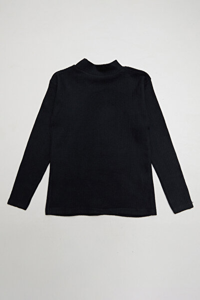 Fulla Moda Ribbed Lycra Half Turtleneck Girls' Leggings Set