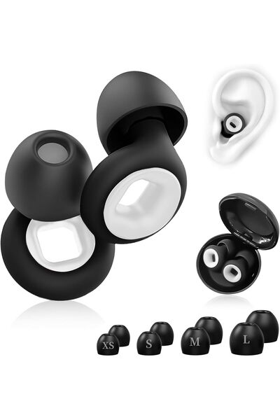 Arabest Silicone Sleep Earplugs, 27 DB Reduce Wind Noise,Reusable Washable,for Sleeping and Travel