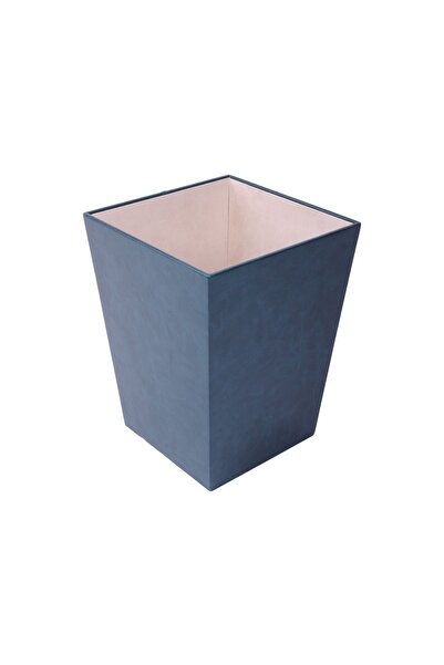 Makroofis سلة مهملات مكتبية مغطاة بالجلد |   سلة مهملات صغيرة أنيقة ومزخرفة - 10 ألوان