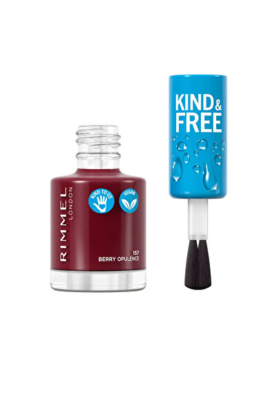 RIMMEL LONDON Lac de unghii cu rezistenta indelungata, KIND & FREE, 157 berry opulence, 8 ml