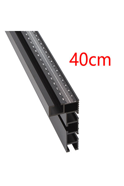 Choice 1 قطعة 40 سم سياج طاولة راوتر سوداء سياج من الألومنيوم متعدد المسارات على شكل حرف T منشار طاولة ملف تعريف سياج أعمال خشبية