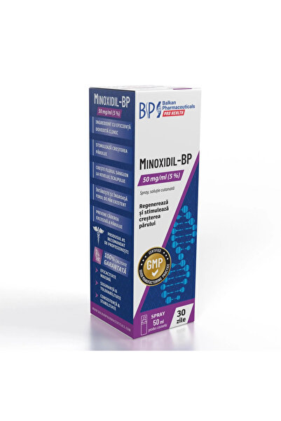 Balkan Pharmaceuticals Spray cu Minoxidil 5%, Balkan Pharmaceuticals, 50 ml
