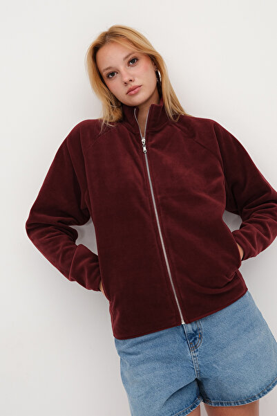 Addax High Neck Fleece Cardigan H12034