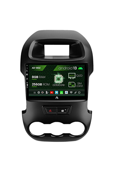 AutoDrop Navigatie Ford Ranger (2011-2015), Android 13, Z-Octacore / 8GB RAM ...