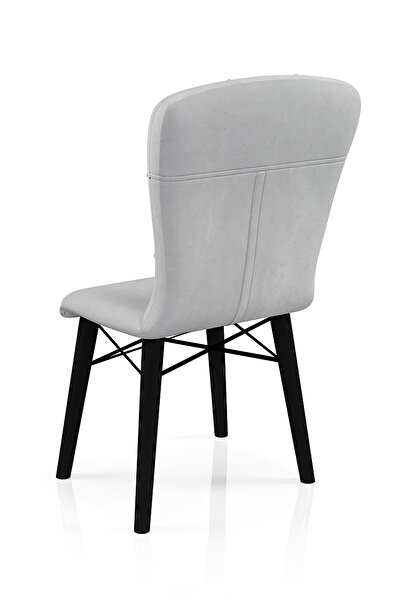 Desire Babyface Safir Chair, one piece, living room, kitchen, velvet fabric upholstery, wood, Black Legs,
