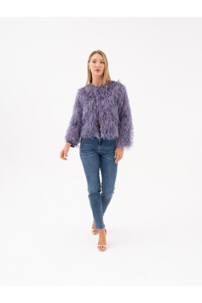SERPİL Tüylü Dokulu Ceket 40326