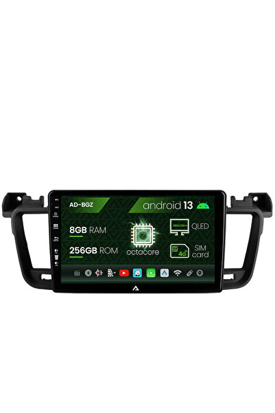 AutoDrop Navigatie Peugeot 508 (2010-2018), Android 13, Z-Octacore / 8GB RAM ...