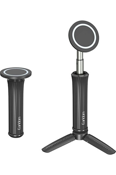 Earldom EH330 Ayarlanabilir Tripod Özellikli Manyetik Telefon Tutucu - Siyah