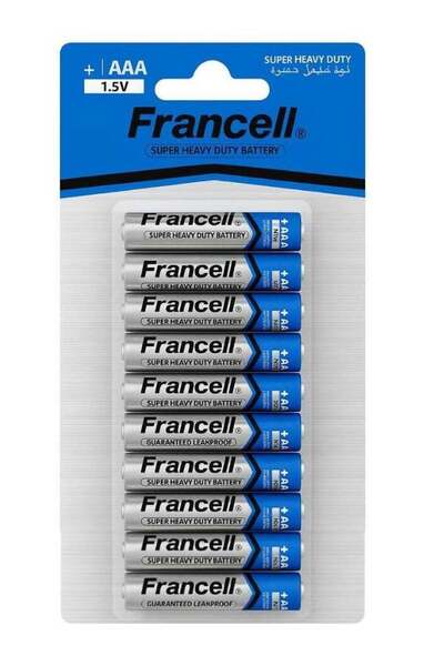 FRANCELL بطاريات AAA فائقة التحمل 1.5 فولت - عبوة من 20 قطعة