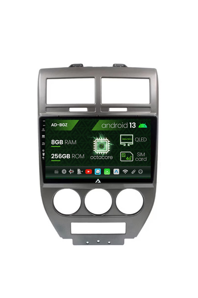 AutoDrop Navigatie Jeep Compass/Patriot (2006-2010), Android 13, Z-Octa/8GB R...