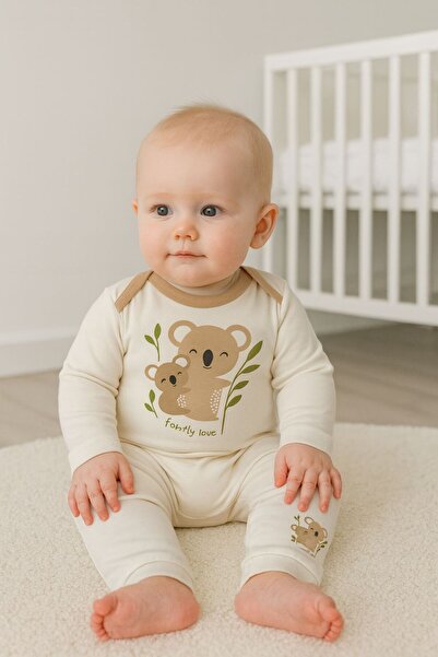 Necix's BEBEK UZUN KOLLU ALT ÜST TAKIM KOALA DESENLİ