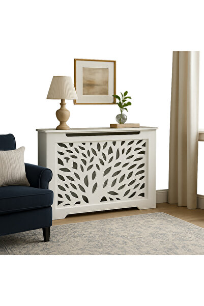 MLC Masca calorifer lemn/mdf , Alb, 115x80x18 cm(interior), MLC182