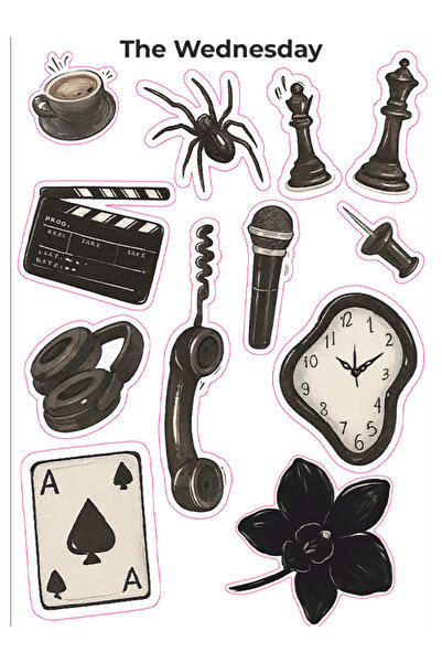 gogo premium A5 Сряда комплект стикери - тетрадка, лаптоп, телефон, етикет за...