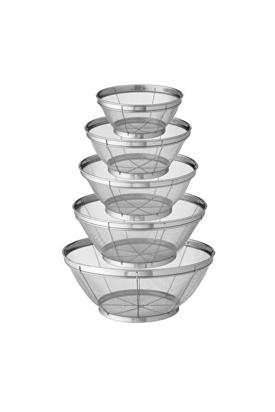 ORIAN 5-piece stainless steel strainer set, different sizes