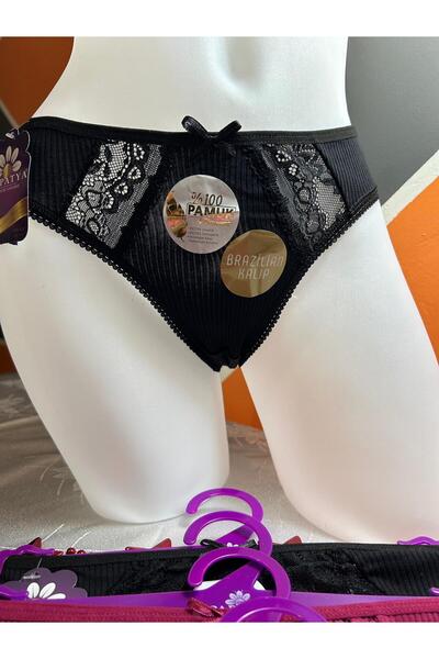Papatya Dantelli 6 Renkli Kadın Külot Çamaşırı 6 Adet