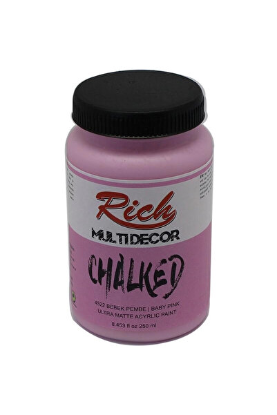 Rich Supertrend Multi Decor Chalked Akrilik Boya 250 cc. 4522 BEBEK PEMBE