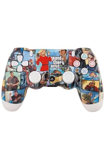 Doreka PS4 DualShock 4 V2 ZCT2 Kablosuz Oyun Kolu GTA V Edition