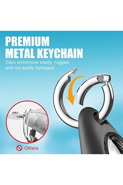 Generic iFalarila 2 Pack Waterproof Case for Airtag Holder, 360° Protective Keyring Holder, Shockproof, Ant