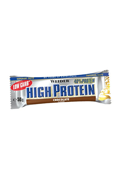 Weider Baton proteic cu conținut scăzut de carbohidrați 40%, 50g, ciocolată