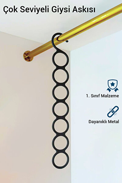 MYC Çok Seviyeli Giysi Askısı - Metal Askı - Dolap Içi Düzenleyici