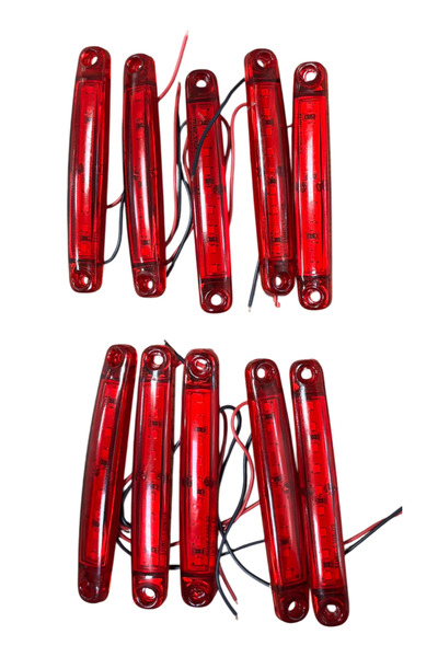 TAS Parmak Lamba 9 Led 24v Kırmızı Su Geçirmez(E Belgeli) 10 Adet Fiyatıdır T...