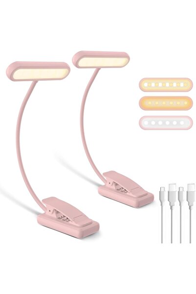 Generic iFalarila Book Light Rechargeable Book Lights for Reading at Night in Bed with 3 Color & 10 Brightne