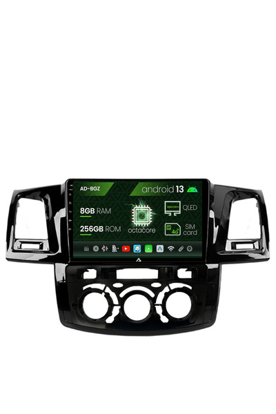 AutoDrop Navigatie Toyota Hilux (08-14) Clima Manuala,Android 13, Z-Octa/8GB ...