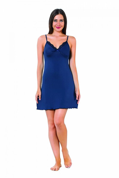 Beruflic قميص نوم بحزام من ماركة أندر مودا باللون الأزرق الداكن