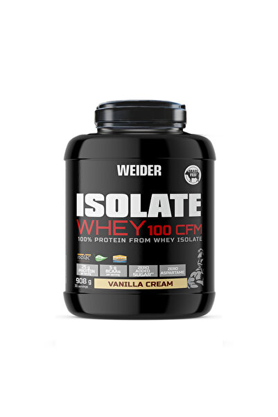 Weider Isolate Whey 100 CFM Protein Powder, Vanilla, 908g