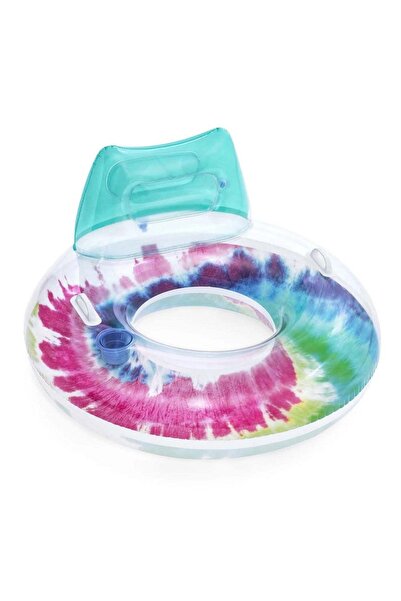 BESTWAY Colac de inot cu spatar Bestway, fabricat din PVC rezistent, cu doua ...