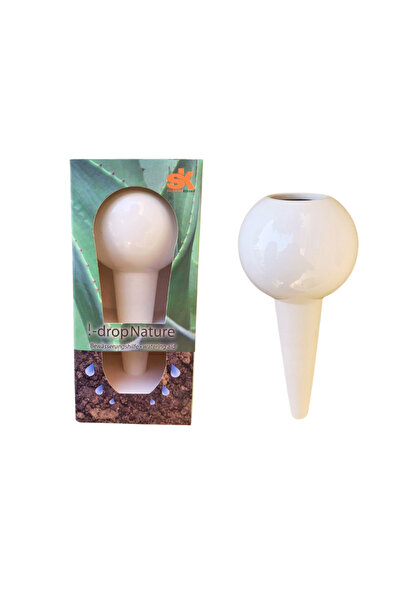Generic Drop Nature Self-Watering Plant Assistant, 420 ml, Pearl White, 23 cm