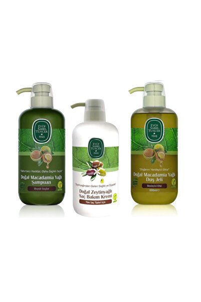Eyüp Sabri Tuncer EYÜP SABRİ TUNCER MACADAMİA ŞAMPUAN,DUŞ JELİ,SAÇ KREMİ ,VEG...