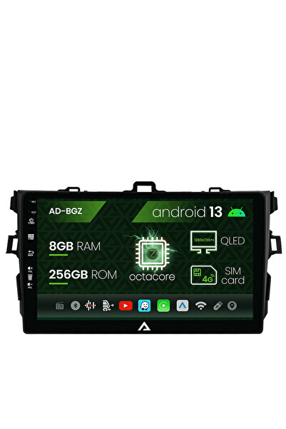 AutoDrop Navigatie Toyota Corolla (2007-2013), Android 13, Z-Octacore / 8GB R...