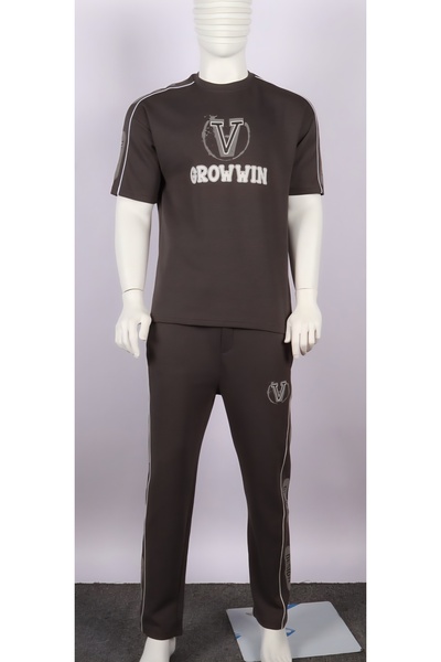 Red Planet Men’s Two-Tone Long Pants Set