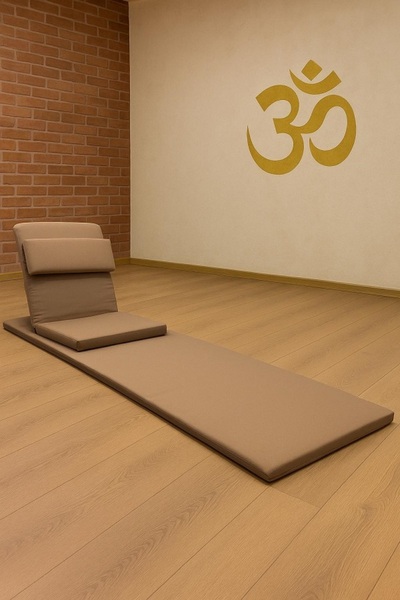 NareSpor BACKJACK MEDİTASYON SANDALYESİ DESTEKLİ YER MİNDERİ + 60X180 KUMAŞ MAT - BACKJACK 3XL