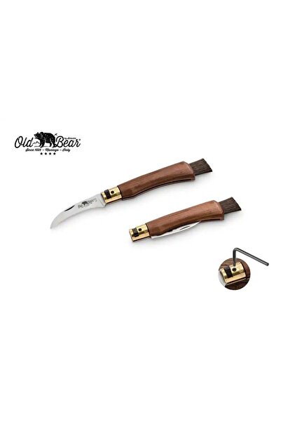 Old Bear Antonini 6cm Ceviz Ağacı Saplı Mantar Çakısı