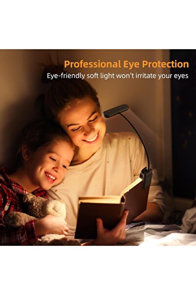 Generic iFalarila Book Light Rechargeable Book Lights for Reading at Night in Bed with 3 Color & 10 Brightne