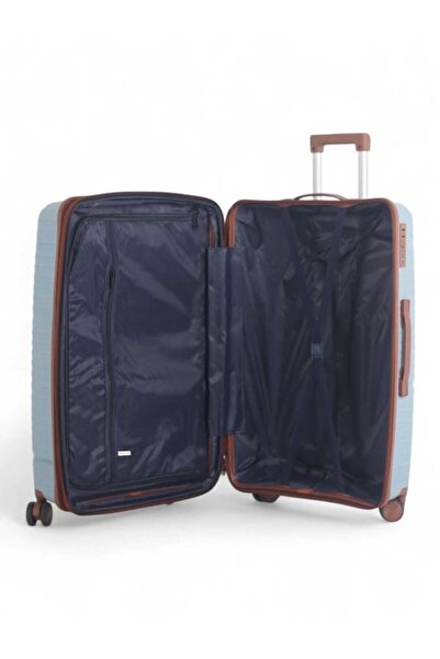 CAPATAN Luxury Durable 4-Piece Luggage Set (Shatterproof with Bonus Handbag) with Double Zipper Expansion Case