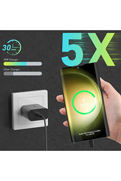 Generic Fast Charger 25W USB C Wall Charger C to C Cable, Fast Charger Type C, USB C Plug, Fast Charging