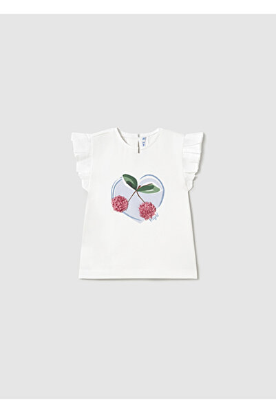 MAYORAL Baby Girl Ruffle Sleeve T-Shirt 1042