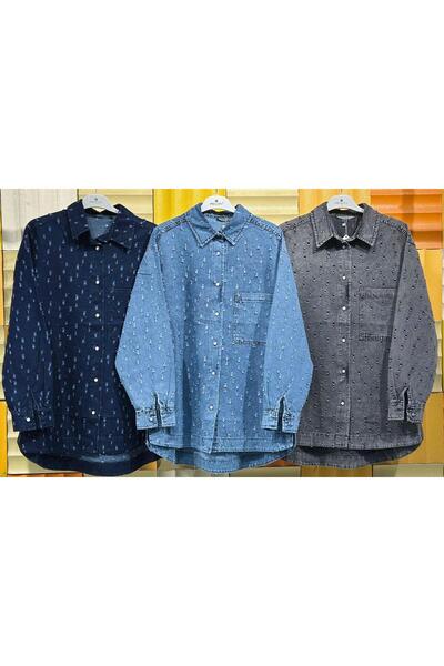 MY CİTY YASEMEN Jean gömlek -ceket