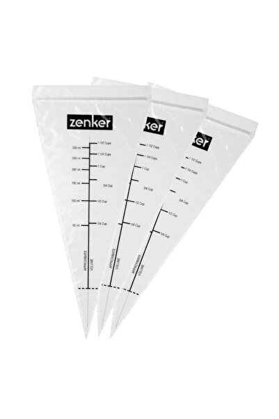 ZENKER Set de 10 capace pentru decorațiuni 44732, 15x30 cm, reutilizabile, in...