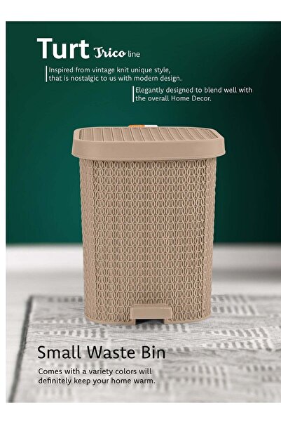 Helal Turt Step-on Waste Bin with Pedal 7 Ltr