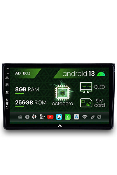 AutoDrop Navigatie Audi A4(B6/B7) / SEAT EXEO, Android 13, Z-Octacore / 8GB R...