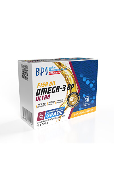 Balkan Pharmaceuticals Supliment Omega-3, Balkan Pharmaceuticals, 1300 mg, 30 capsule